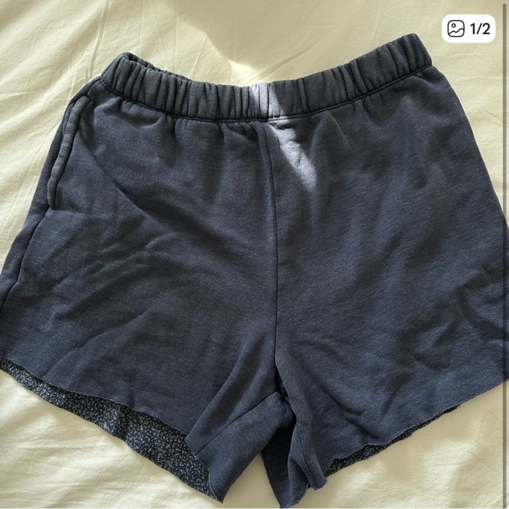 Aerie Heathered Blue Lounge Shorts